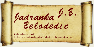 Jadranka Belodedić vizit kartica